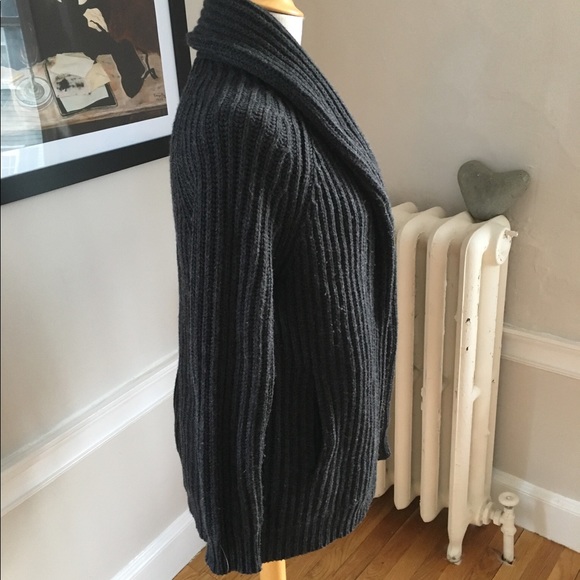 vince ribbed wool & cashmere cardigan